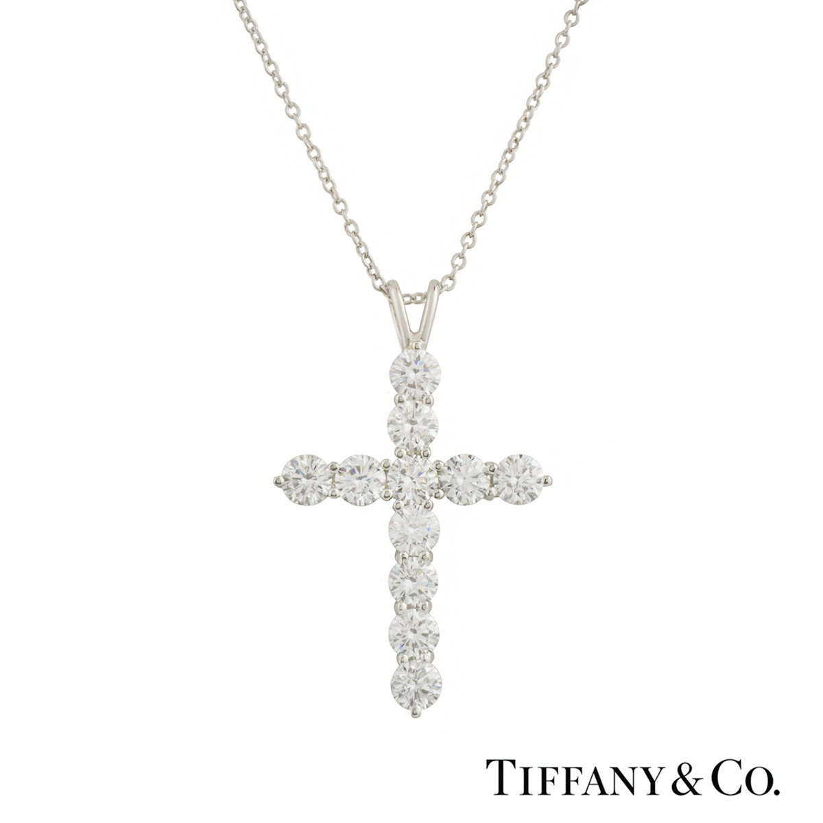 diamond cross necklace tiffany